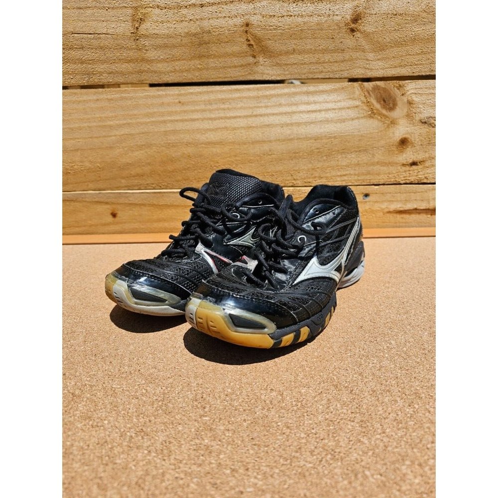 Mizuno Wave Lightning Z Womens Athletic Volleyball Court Shoes Size 7.5 Black